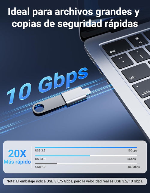 Load image into Gallery viewer, USB C to USB Adapter(2 Pack), USB-C Male to USB 3.0 Female Adapter Compatible with Iphone 15 Pro Max Macbook Pro Air 2023 Ipad Mini Pro Surface Pro and Other Type C or Thunderbolt 4/3 Devices
