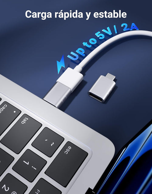 Load image into Gallery viewer, USB C to USB Adapter(2 Pack), USB-C Male to USB 3.0 Female Adapter Compatible with Iphone 15 Pro Max Macbook Pro Air 2023 Ipad Mini Pro Surface Pro and Other Type C or Thunderbolt 4/3 Devices
